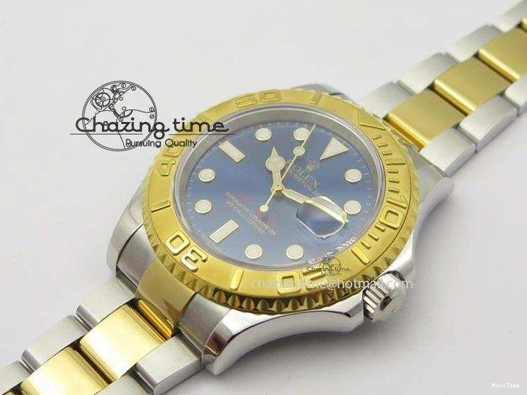 MiroTime 0207 Unisex Yacht-Master 116622 JF Best Edition SS YG Blue Dial On Bracelet A 3916